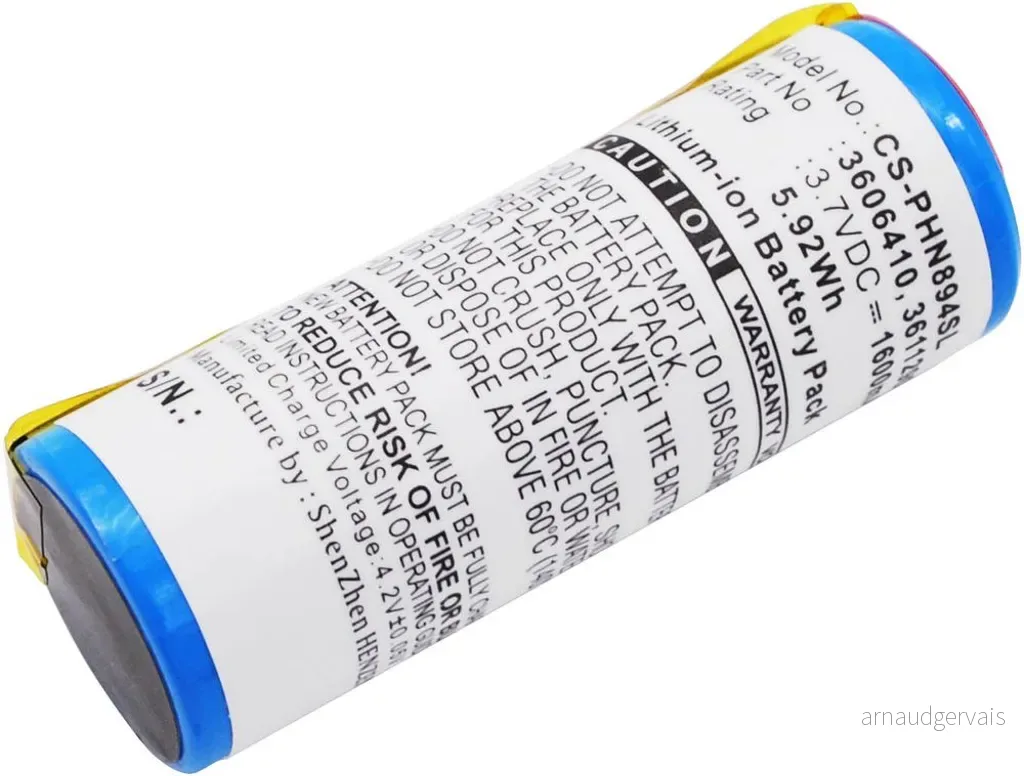 Batteri til 3611290 for Braun, 3.7V, 1600 mAh v:8952921