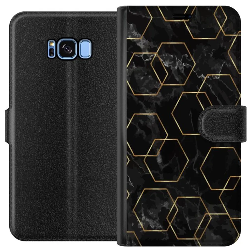 Samsung Galaxy S8 Sort Lommebokdeksel Guldkretsen v:5480740