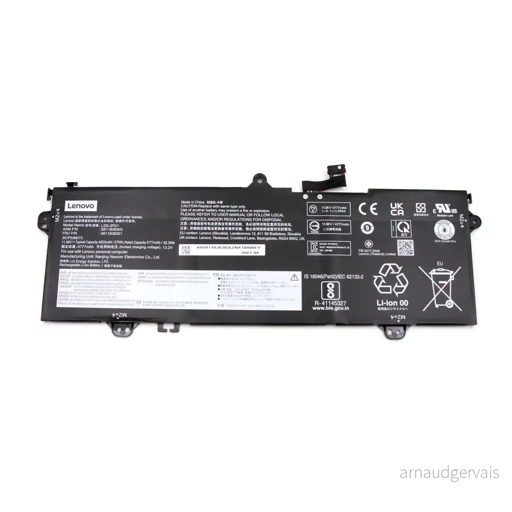 Lenovo batteri LG L20L3PG1 11,58V 57Wh 3C L20L3PG1 SB11B36303 v:9522743