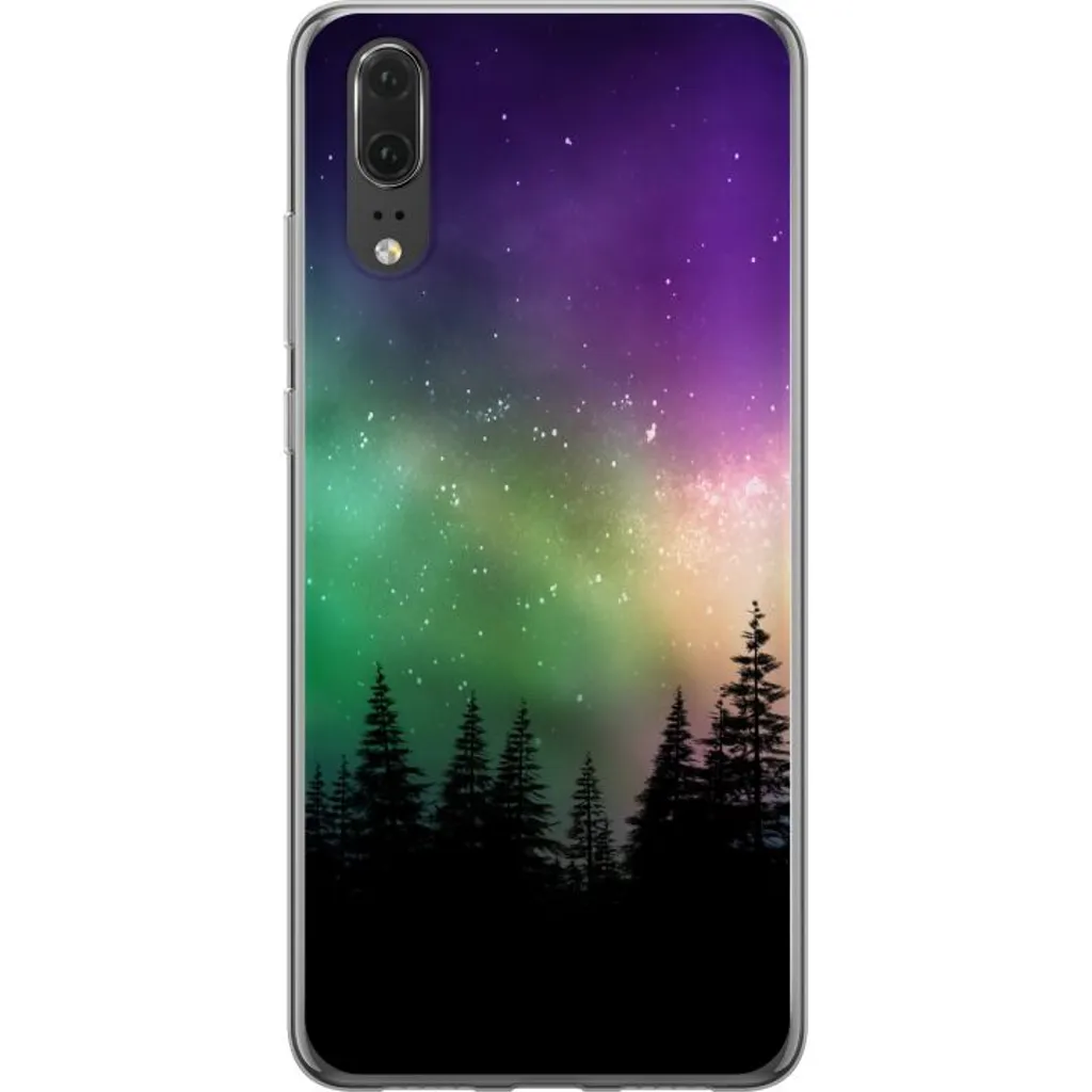 Huawei P20 Gjennomsiktig Telefondeksel Norrsken v:9433345