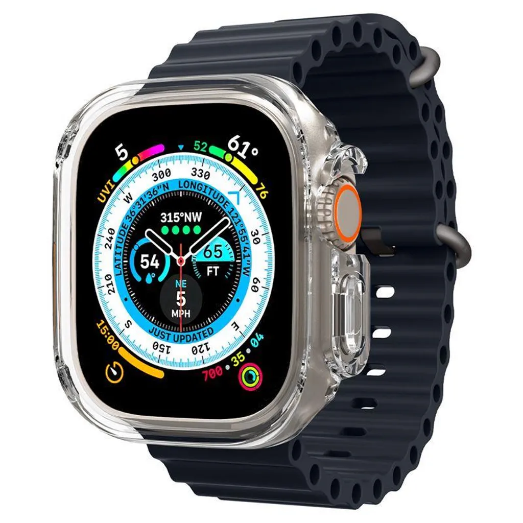 Spigen Apple Watch Ultra 4/3/2/1 49mm Deksel Ultra Hybrid – Gjennomsiktig v:1388560