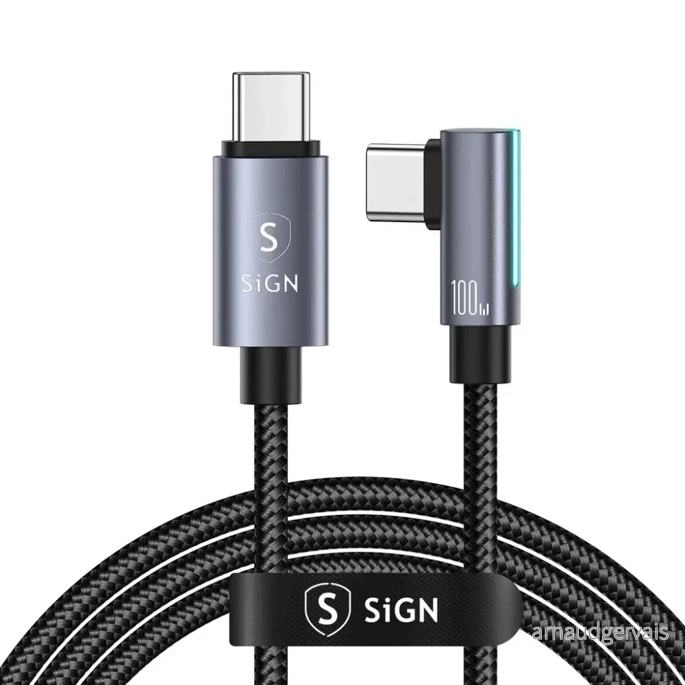SiGN USB-C til USB-C-kabel 3m, 100W – Svart v:9876794