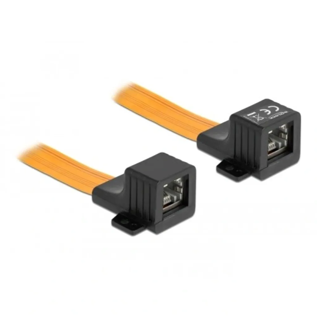 Delock RJ45 fleksibel kretskort (FPC) vindusgjennomføringskabel, 30 cm v:6403607