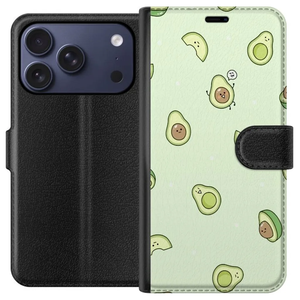 Apple iPhone 17 Pro Sort Lommebokdeksel Avokado v:6368818