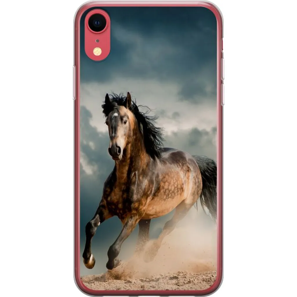 Apple iPhone XR Gjennomsiktig Telefondeksel Springande Häst v:7809463 Apple iPhone XR Gjennomsiktig Telefondeksel Springande Häst v:7809463