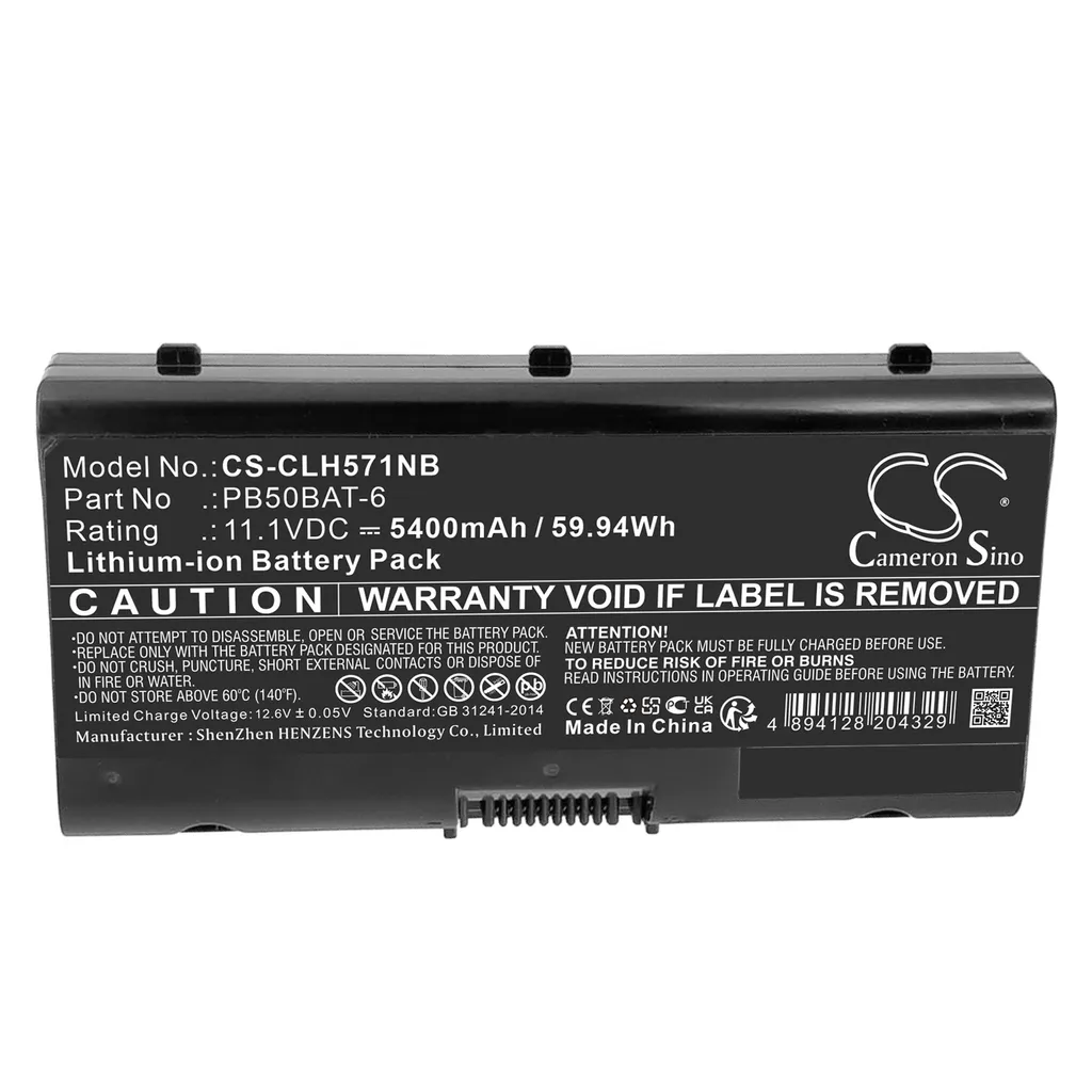 Batteri til XMG PRO 17-E20, 11.1, 5400mAh v:7291412