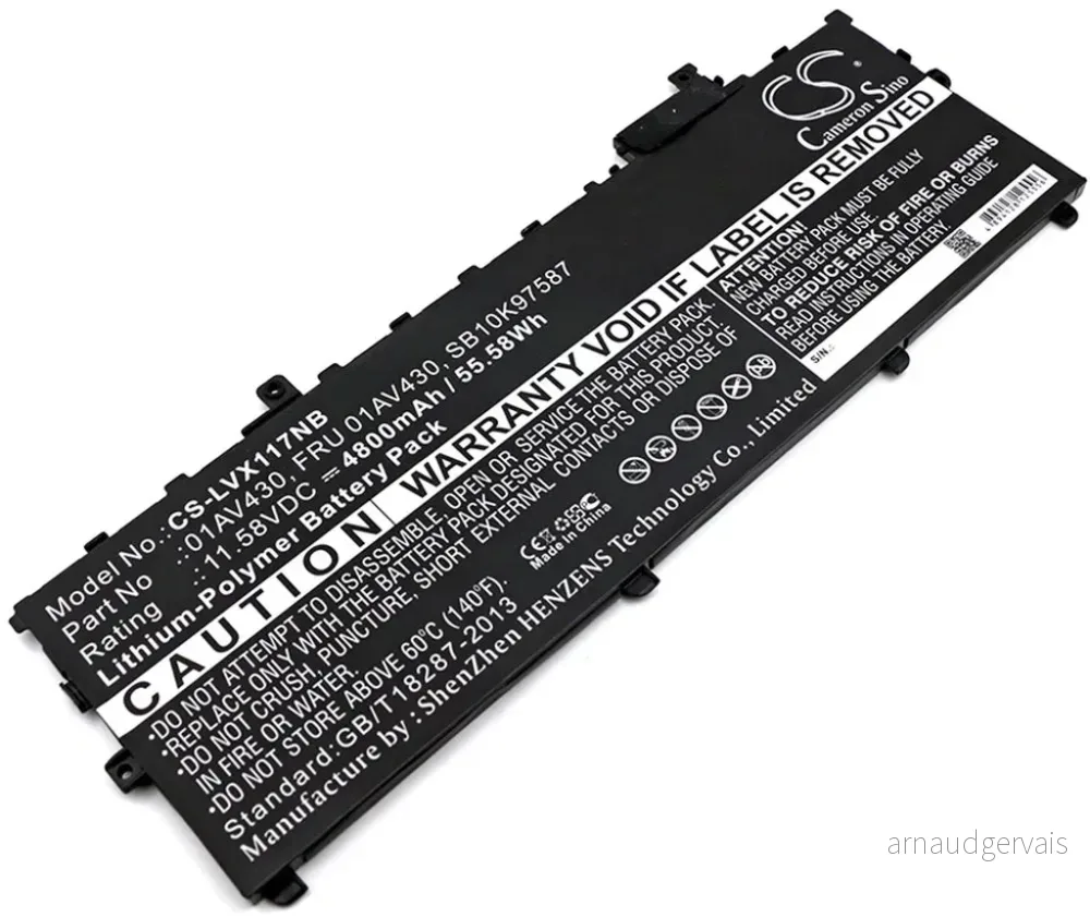 Batteri til Lenovo TP X1-20KGS6TL00, 11.58V, 4800 mAh v:8273713