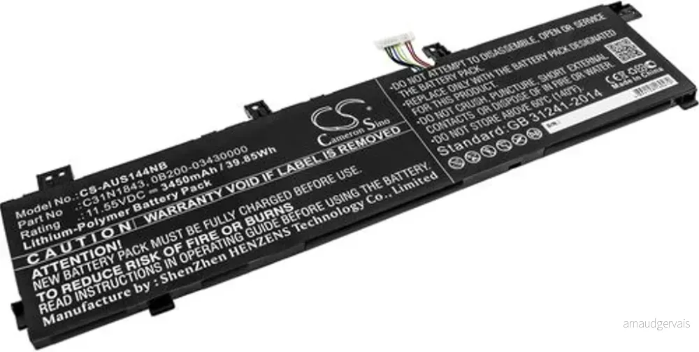 Batteri til Asus VivoBook S14 S432FL-AM106T, 11.55V, 3450 mAh v:2048540