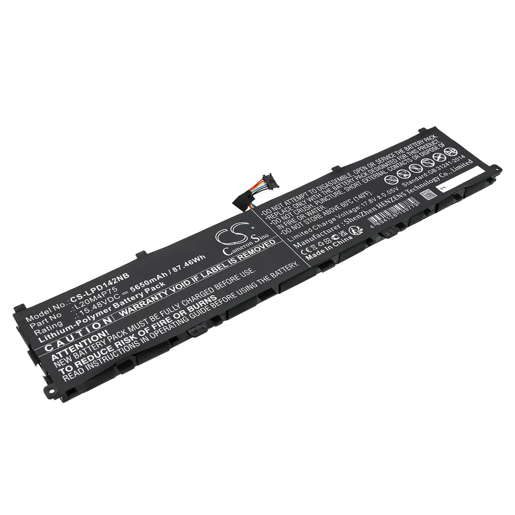 Batteri til ThinkPad X1 Extreme Gen 4-20Y50024GB, 15.48V, 5650mAh v:4472545