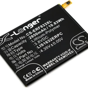 Batteri til Sony Ericsson F8331, 3.8V, 2850 mAh v:7508400