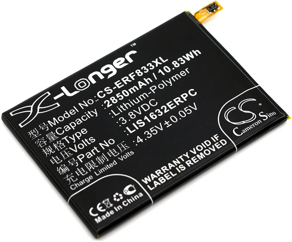 Batteri til Sony Ericsson F8331, 3.8V, 2850 mAh v:7508400