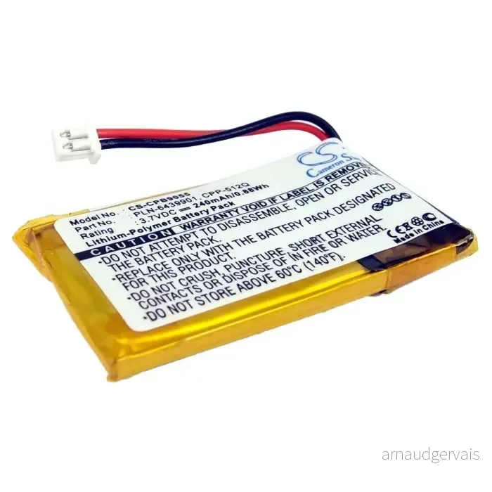 Batteri til Plantronics CS50, 3,6 (3,7)V, 240mAh v:3447058