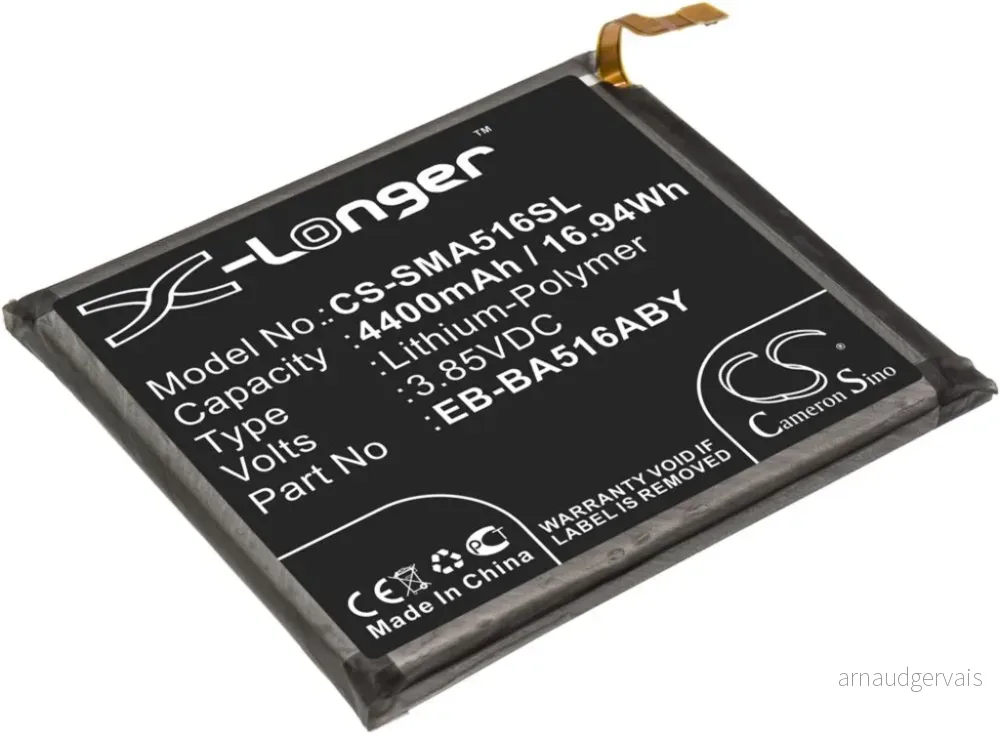 Batteri til Samsung SM-A516D, 3.85V, 4400 mAh v:3487009