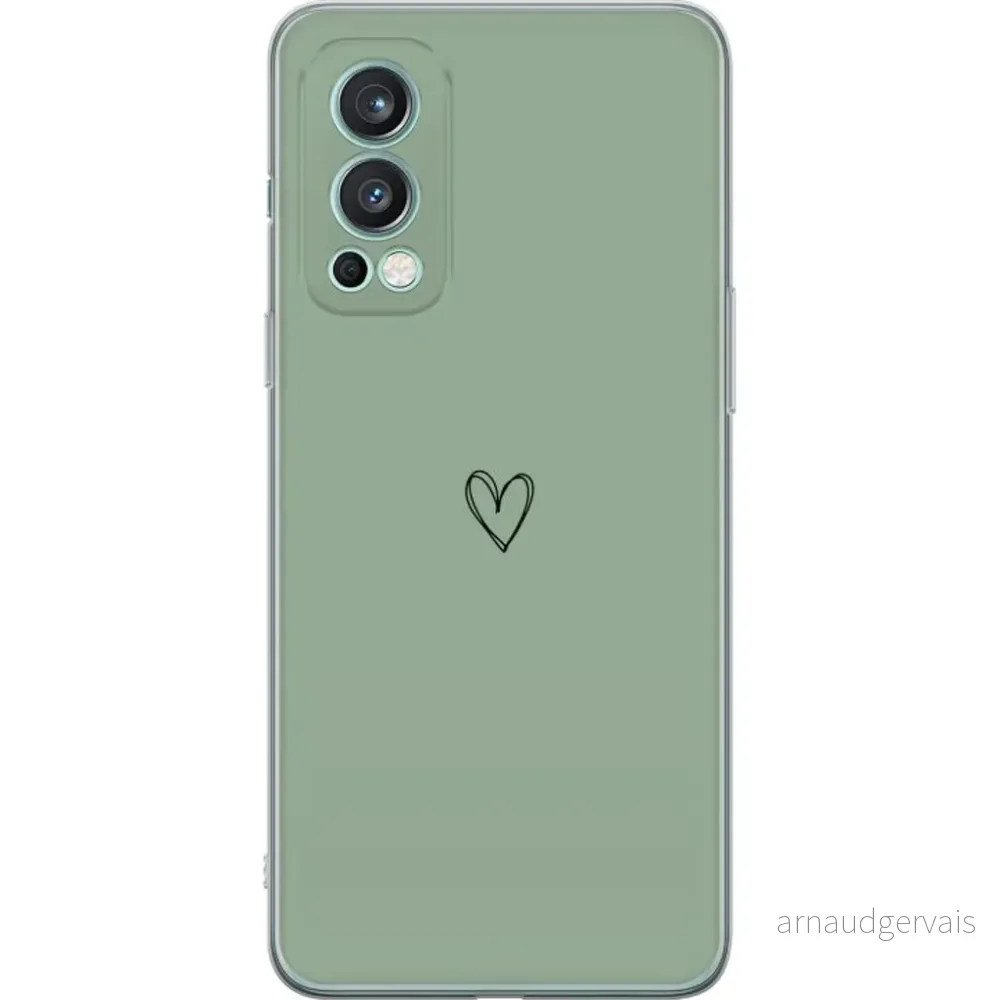 OnePlus Nord 2 5G Gjennomsiktig Telefondeksel Hjärta v:4532593