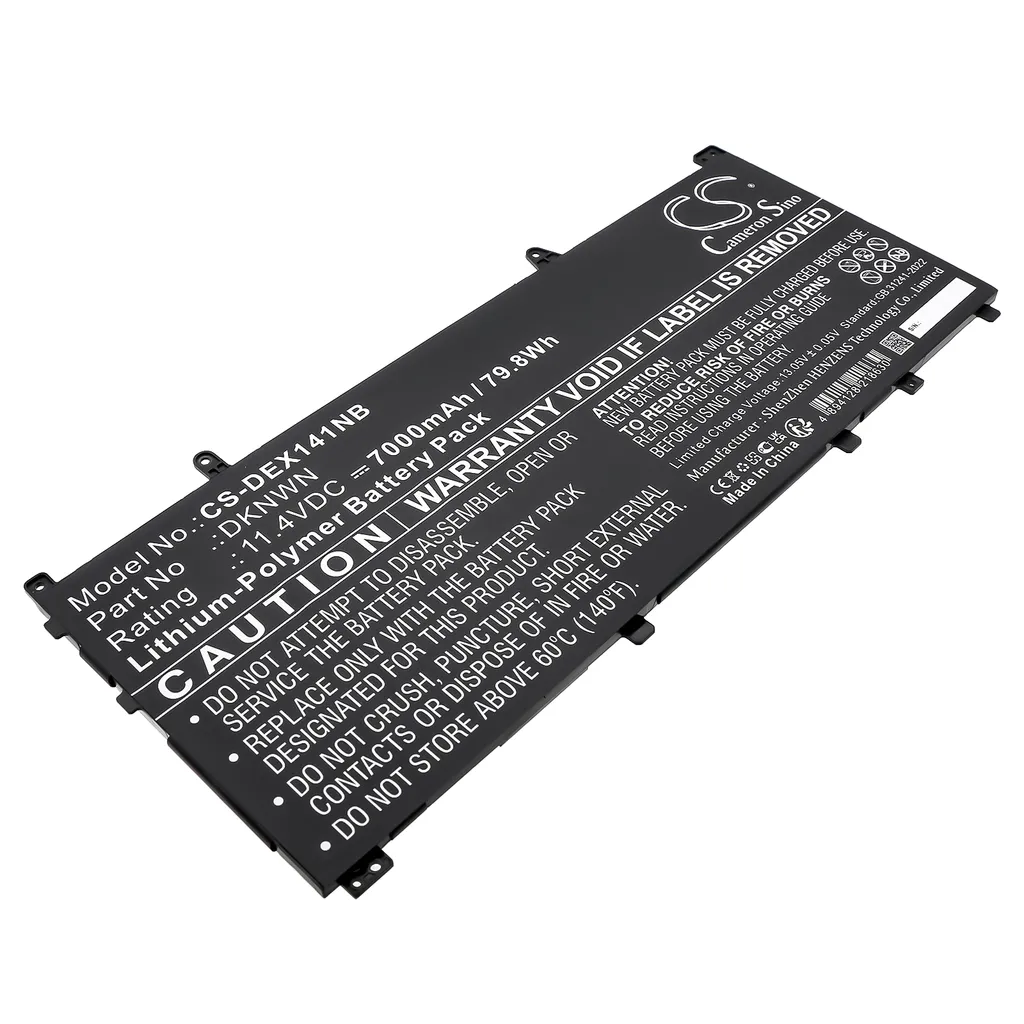 Batteri til 0DKNWN for DELL, 11.4V, 7000mAh v:4655717 Batteri til 0DKNWN for DELL, 11.4V, 7000mAh v:4655717