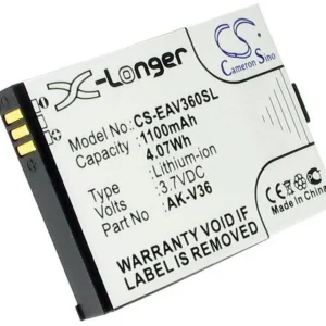 Batteri til AK-V37 for Emporia, 3.7V (3.6V), 1000 mAh v:4781101 Batteri til AK-V37 for Emporia, 3.7V (3.6V), 1000 mAh v:4781101