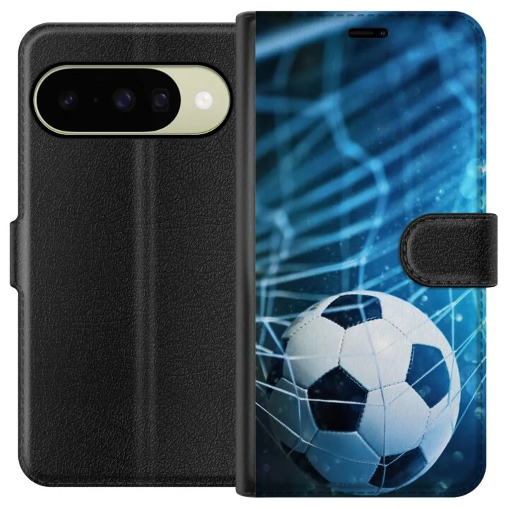 Google Pixel 10 Sort Lommebokdeksel Fotboll v:1400999