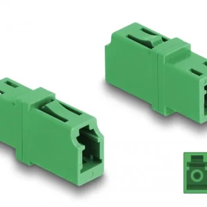 Delock fiberoptisk kontakt LC Simplex hunn til LC Simplex hunn APC grønn v:7075716