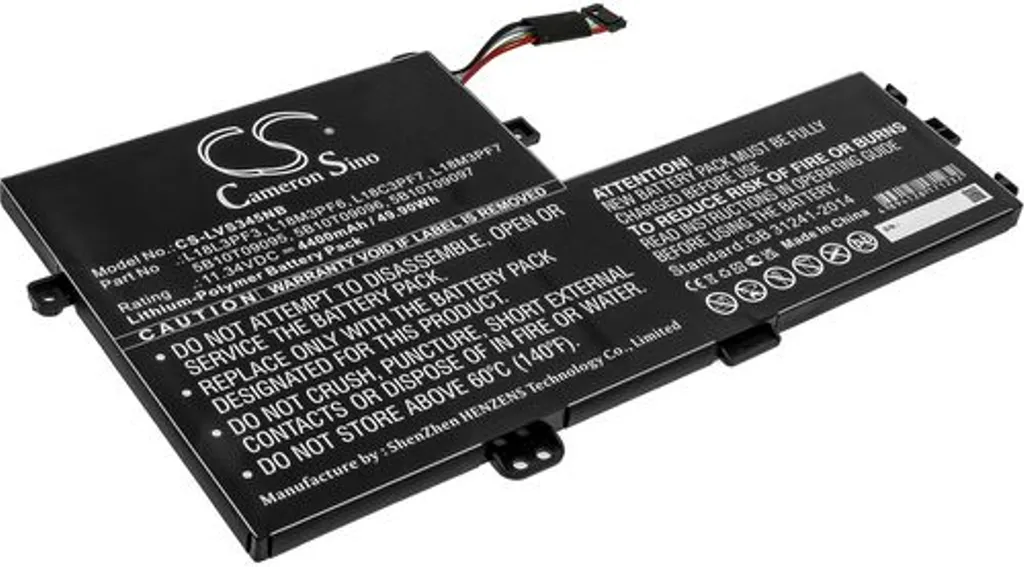Batteri til Lenovo ideapad S340-14IIL 81VV001VAU, 11.34V, 4400 mAh v:1946473