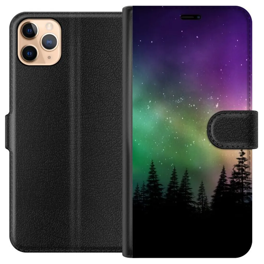 Apple iPhone 11 Pro Max Sort Lommebokdeksel Norrsken v:7234939