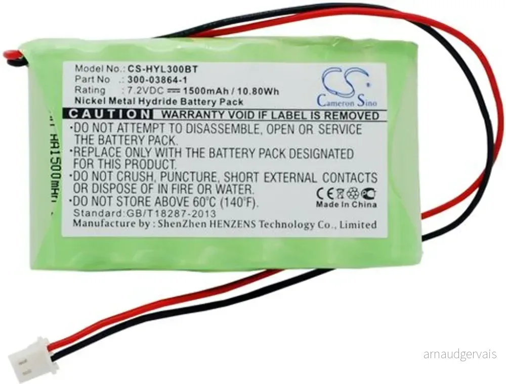 Batteri til LYNXRCHKIT-SHA for ADT, 7,2V, 1500mAh v:2935044