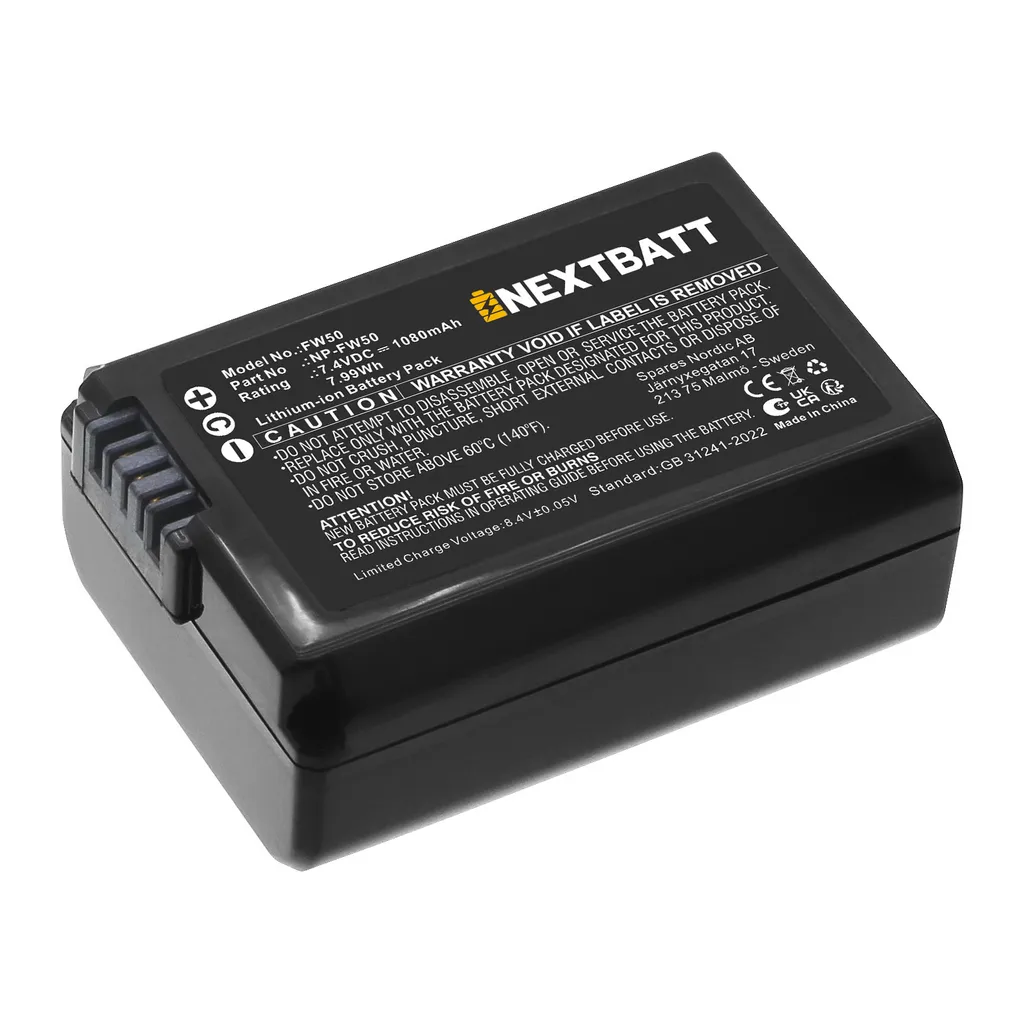 Batteri til Sony NEX-7KB, 7,4, 1080mAh v:1408832