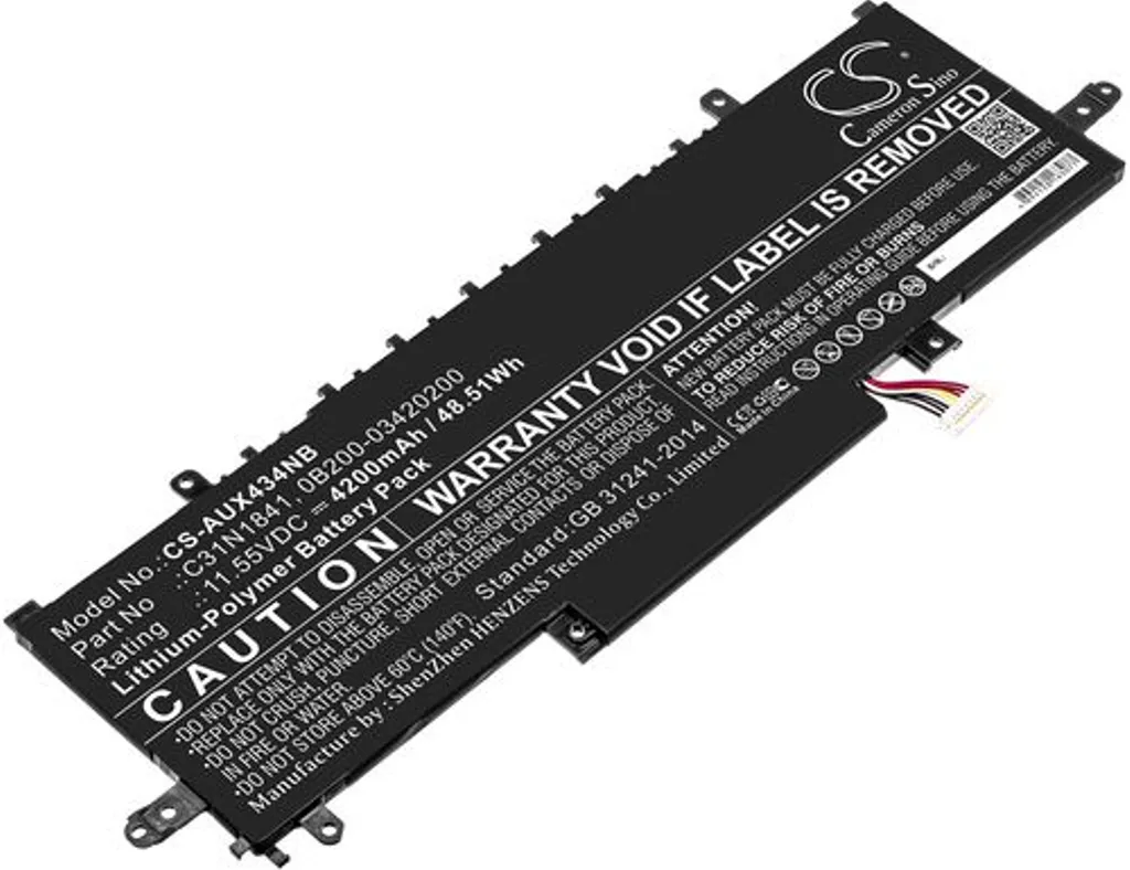 Batteri til Asus ZenBook 14 UX434FL-AI034R, 11.55V, 4200 mAh v:5495450