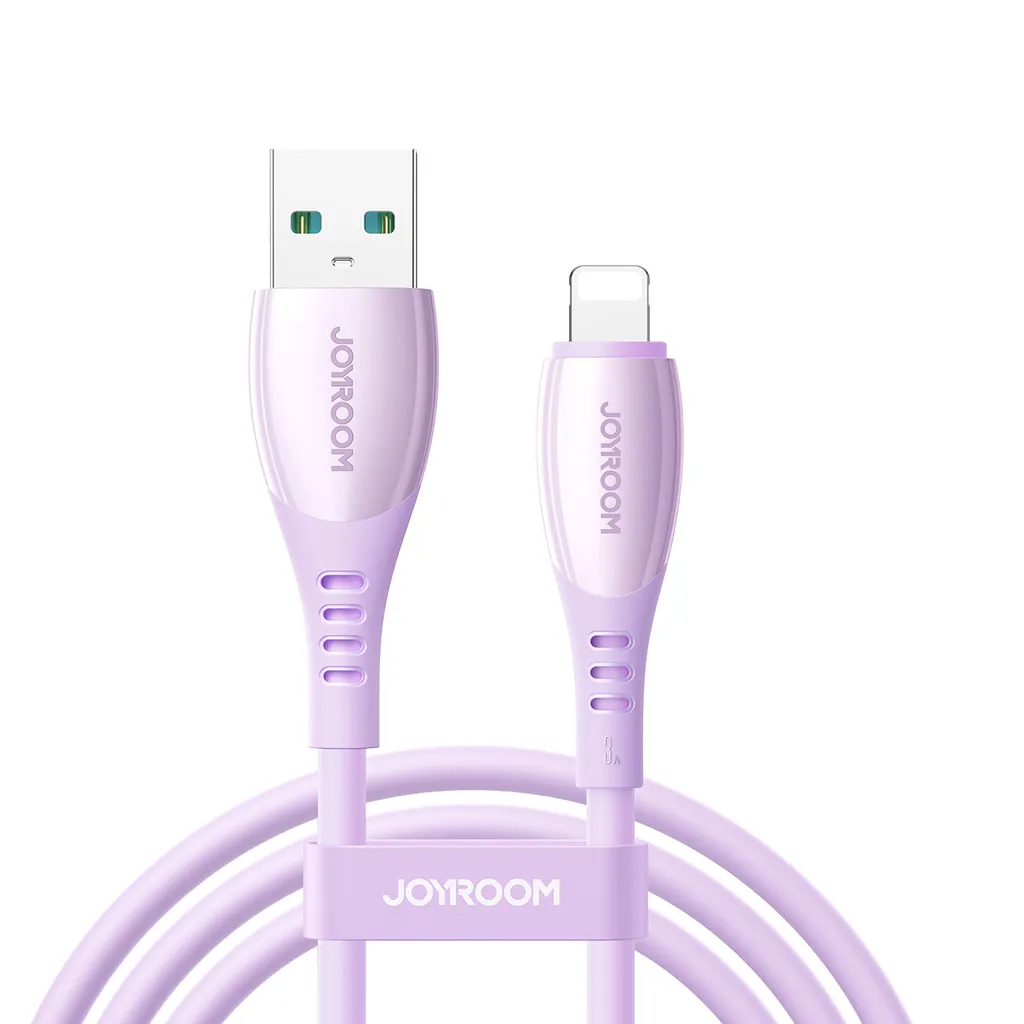 Joyroom S-A59 hurtigladekabel USB-A til Lightning 1,2 m – lilla v:2498198
