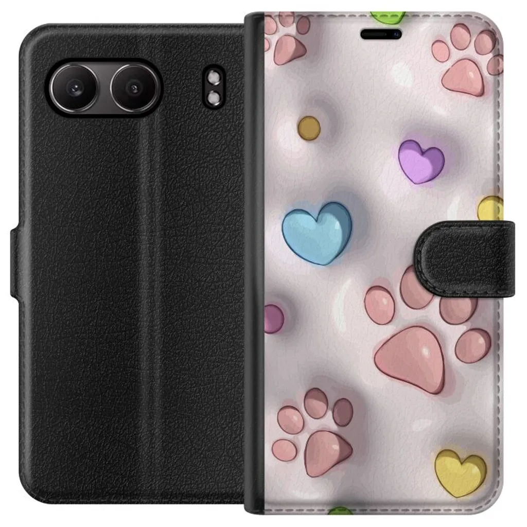 OnePlus Nord 4 Sort Lommebokdeksel Fluffiga Tassar v:4158776