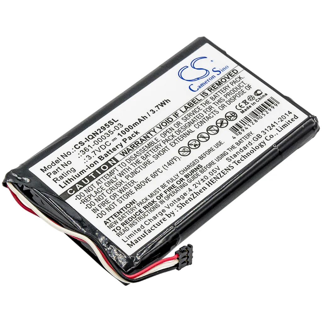Batteri til 361-00035-07 for Garmin, 3.6(3.7V), 1000 mAh v:9012414 Batteri til 361-00035-07 for Garmin, 3.6(3.7V), 1000 mAh v:9012414