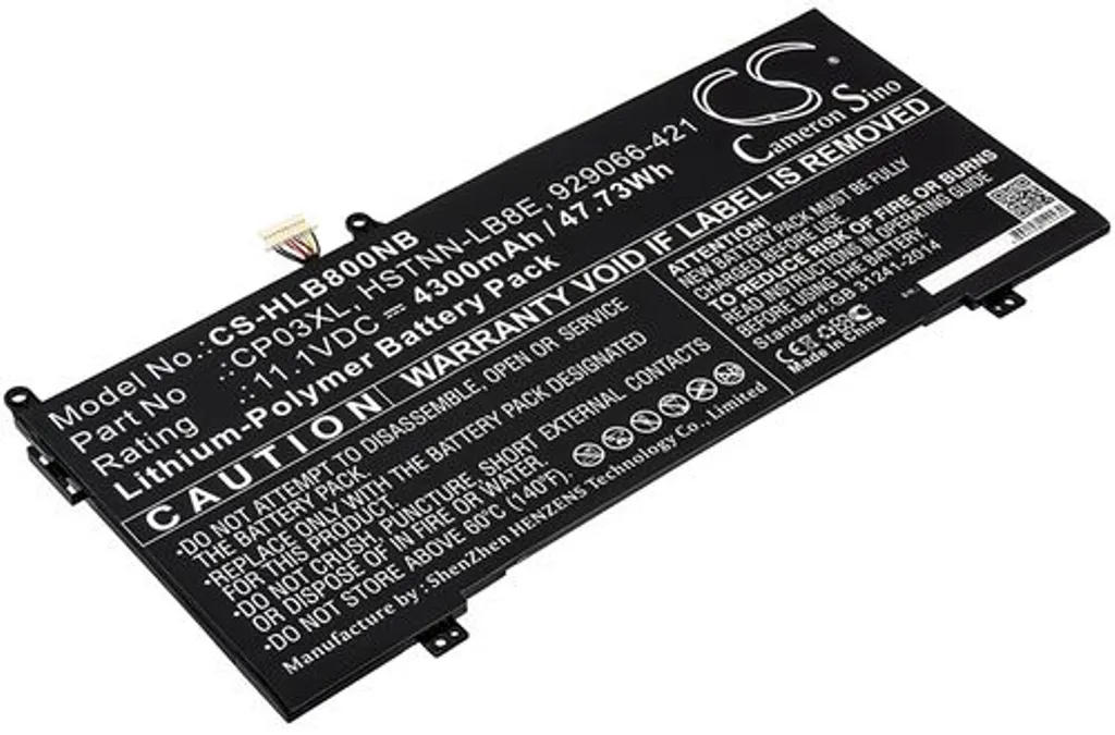Batteri til HP Spectre X360 13-AE005TU, 11.1V, 4300 mAh v:9629766