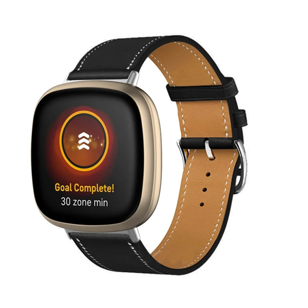 Justerbart Fitbit Versa 4 etc. bånd – Svart v:3136241