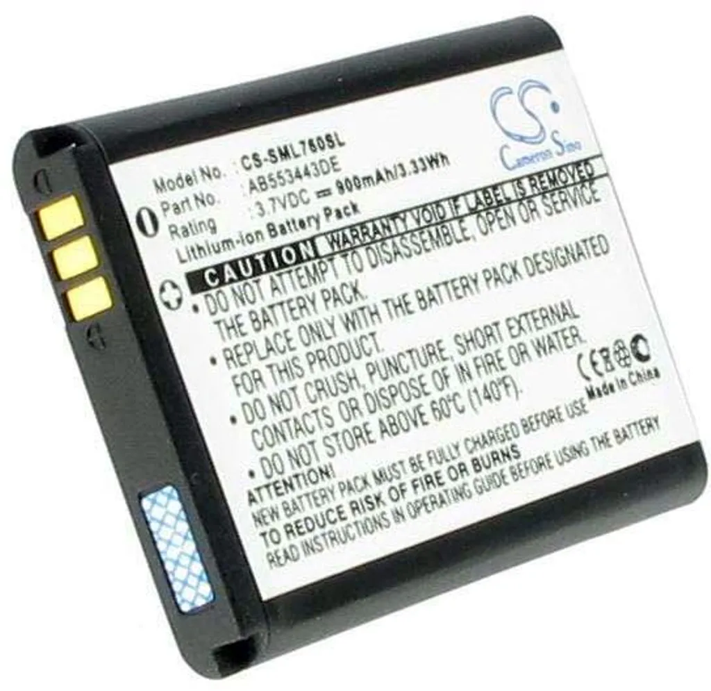 Batteri til Samsung SGH-Z150, 3.6(3.7V), 900 mAh v:5721151