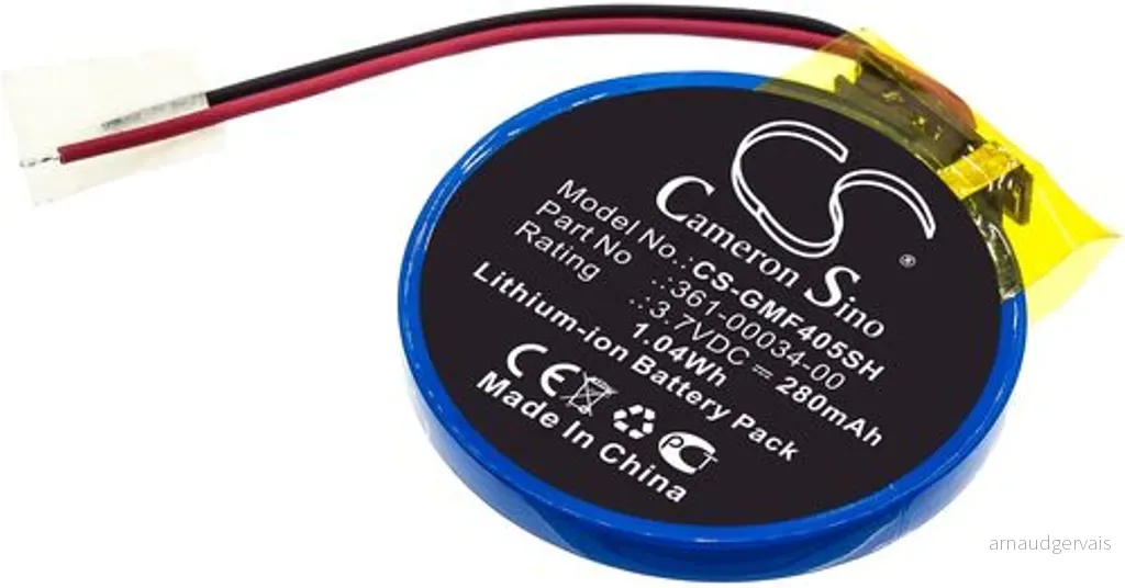 Batteri til Garmin Forerunner 405, 3.7V, 280 mAh v:4461248