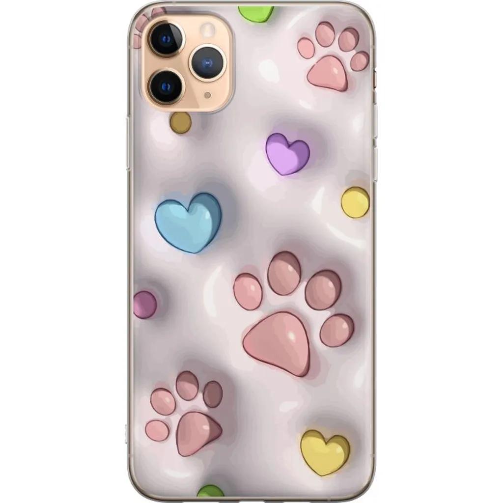 Apple iPhone 11 Pro Max Gjennomsiktig Telefondeksel Fluffiga Tassar v:9560993