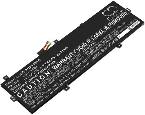 Batteri til Asus U4100UQ, 11.55V, 4200 mAh v:6615967