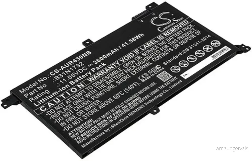 Batteri til Asus V430UF, 11.55V, 3600 mAh v:7093158