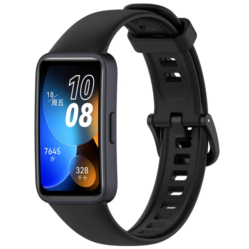 Huawei Band 8 / 9 / 9 NFC Klokkerem i silikon – Svart v:1904761