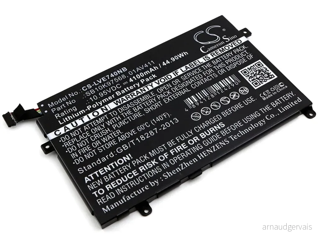 Batteri til Lenovo ThinkPad E470 (20H1A002CD), 10.95V, 4100 mAh v:4395325