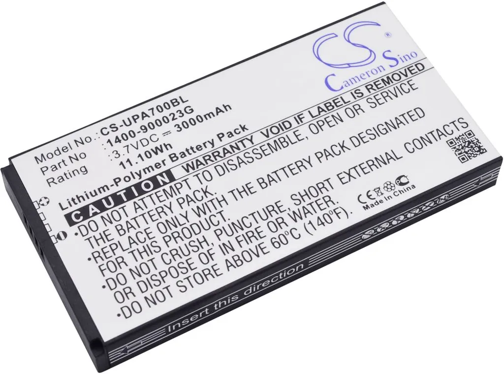 Batteri til 1400-900033G for Unitech, 3.7V, 3000 mAh v:5041734