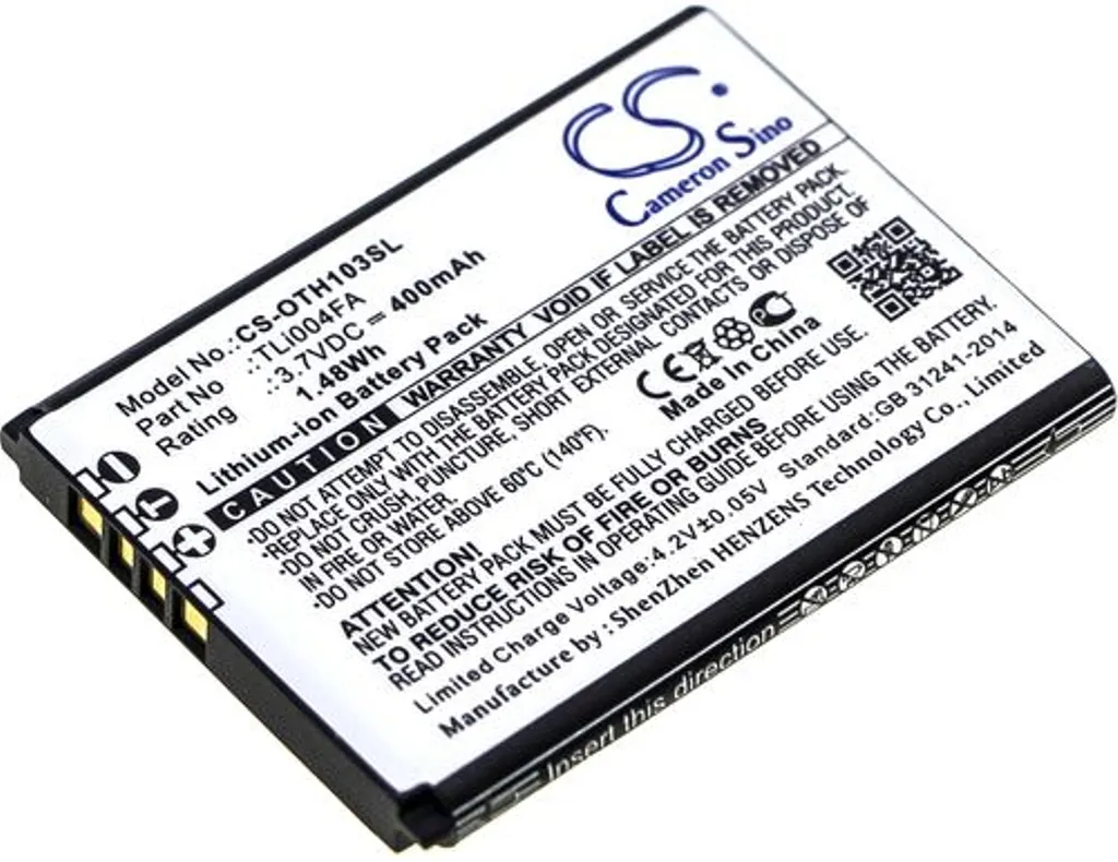Batteri til Alcatel OT-1013X, 3.7V, 400 mAh v:1944112