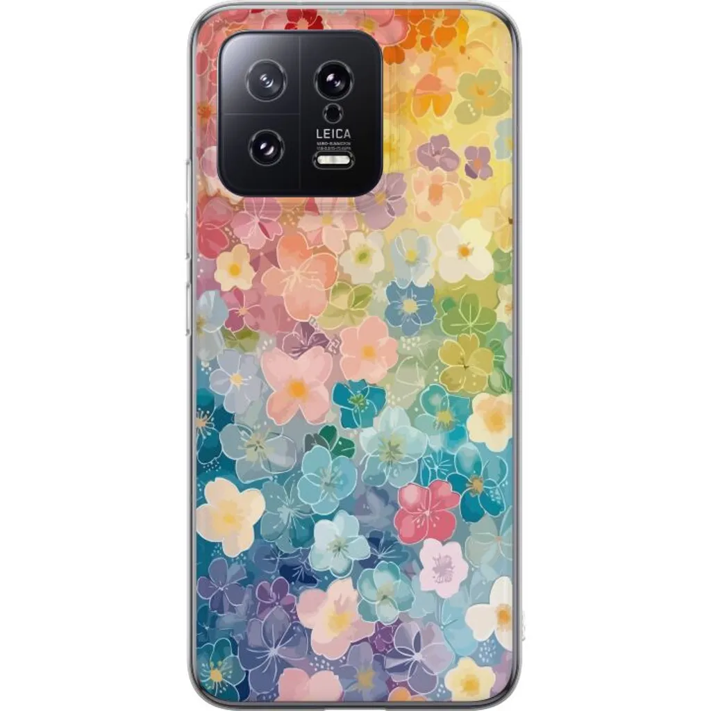 Xiaomi 13 Gjennomsiktig Telefondeksel Miniatyrblommor v:3329725