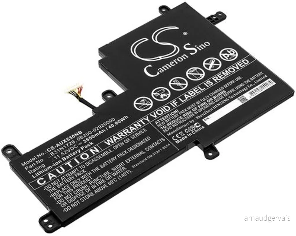 Batteri til Asus S530FF, 11.52V, 3550 mAh v:2782212