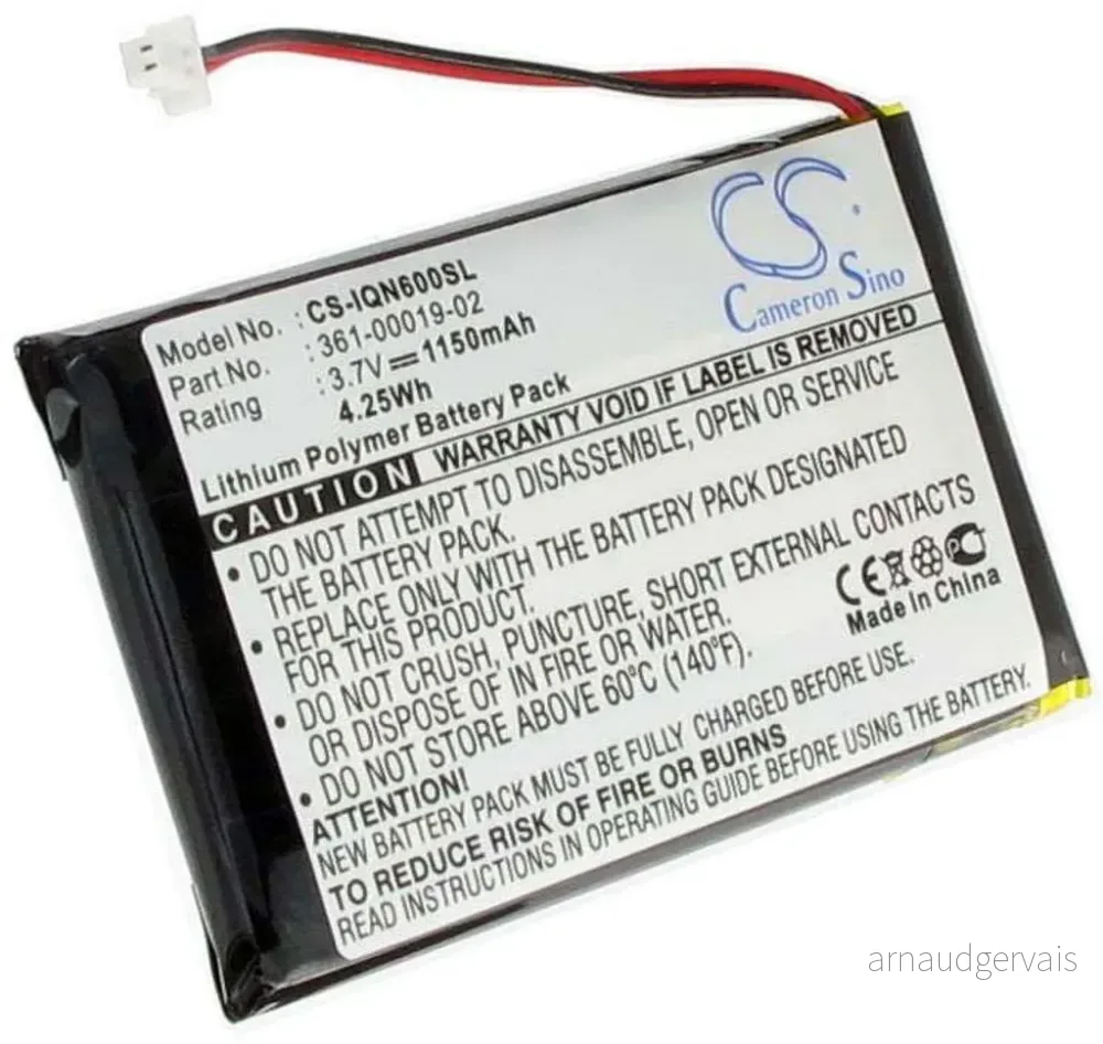Batteri til Garmin Nuvi 670, 3.6(3.7V), 1150 mAh v:9148452