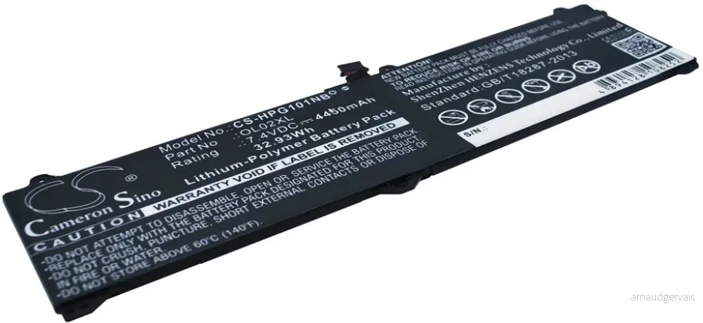 Batteri til Hp EliteBook X2 1011 G1, 7.4V, 4450 mAh v:8342125