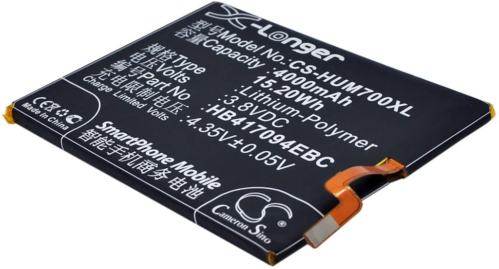 Batteri til Huawei MT7-CL00, 3.8V, 4000 mAh v:5439000