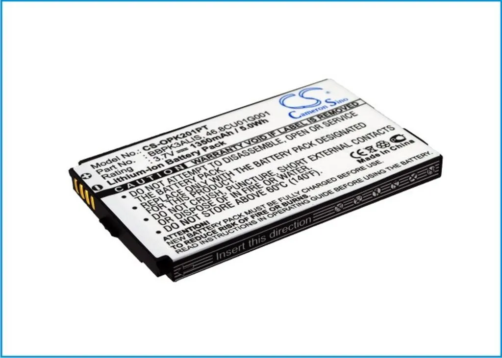 Batteri til BBPK3ALIS for Optoma, 3.7V, 1350 mAh v:8076793