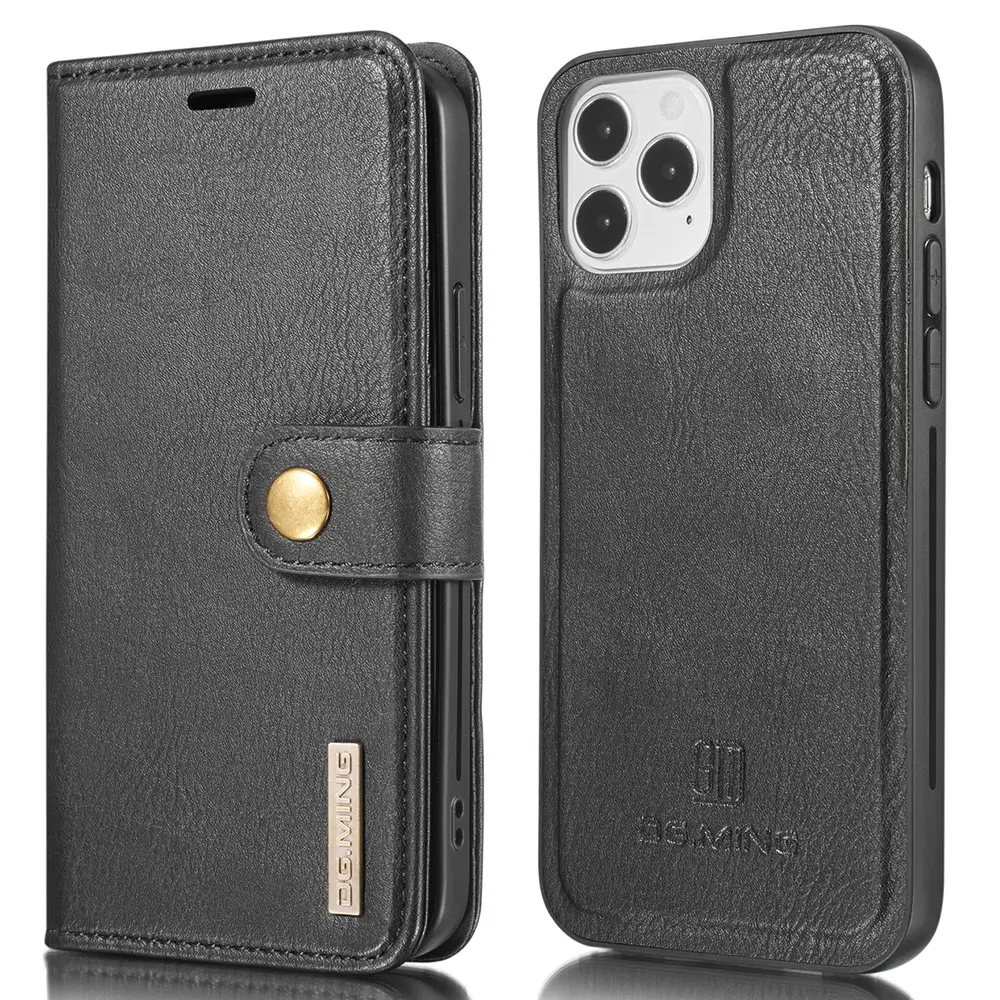 DG.MING 2-in-1 Lommeboketui til iPhone 13 – Svart v:3765019