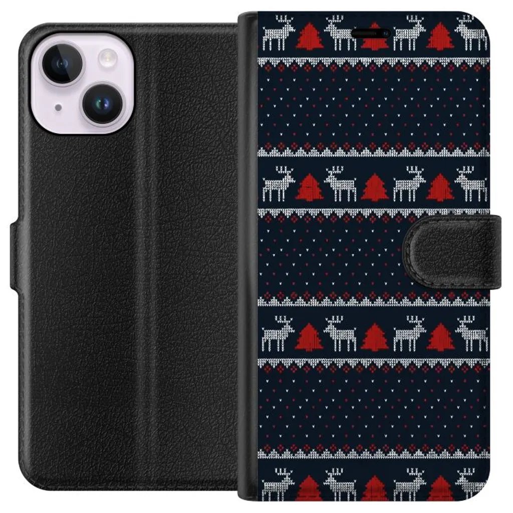 Apple iPhone 15 Sort Lommebokdeksel Tomtens Team v:7426248