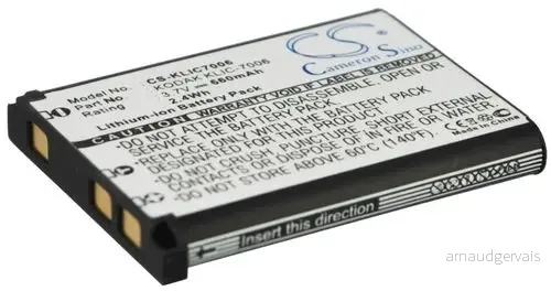 Batteri til Kodak Easyshare M575, 3.7V, 660 mAh v:1298628 Batteri til Kodak Easyshare M575, 3.7V, 660 mAh v:1298628